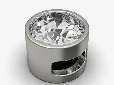 Diamond pendant circle  3D print model