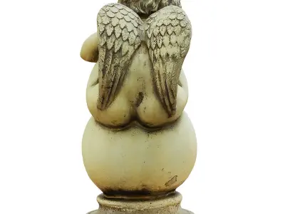 Sculpture Angel Boy 3D model