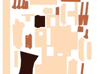 Build house with roof 3D model