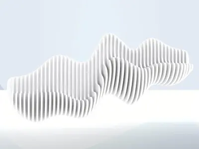Parametric shelf 3D model