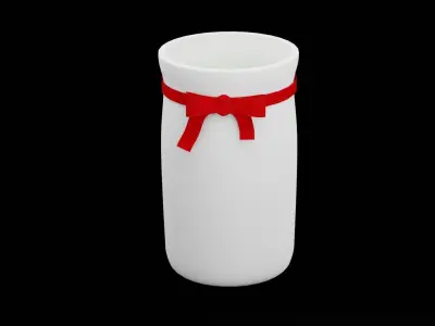 Christmas Candle Low-poly 3D model