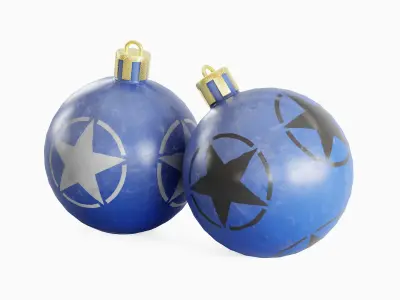 Christmas Tree Ornament 04 Low-poly 3D model