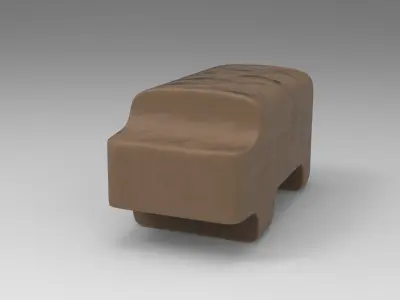 Hippopotamus Decorative Object Low-poly 3D model