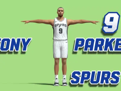 T-Pose Tony Parker San Antonio Spurs 3D model