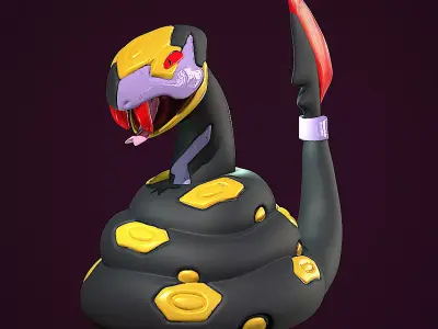 Seviper Pokemon Free 3D print model