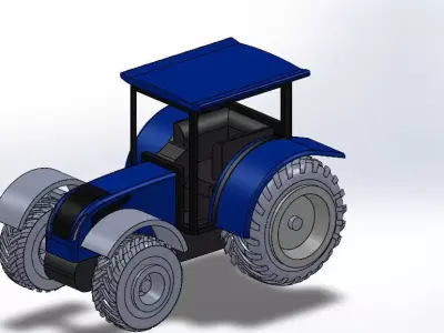 Newholland tractor 3D print model