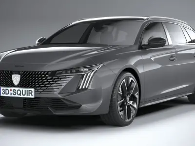 Peugeot 508 SW 2023 3D model