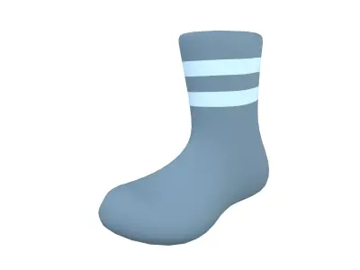 Sock Icon v2 005 Low-poly 3D model