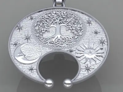 Pendant Three Of Life P 0015 3D print model