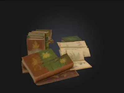 Herbarium Collection  Preserved Beauty of Natures Wisdom 3D model