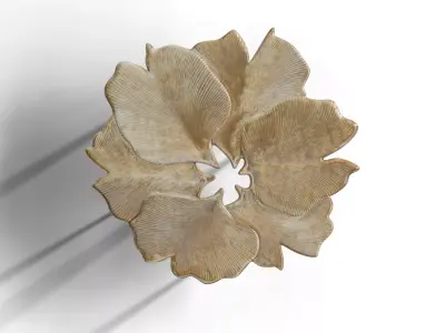 Luxury Leaf Accent Table 3D Model  3D model