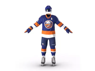 Hockey Equipment Islanders 3D model