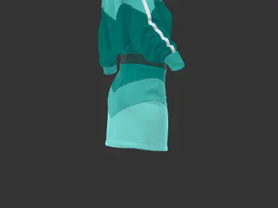 Sport outfit - Marvelous Designer project and OBJ 3D model