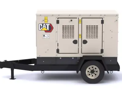 CAT Mobile Generator Set XQ35 Tier 4 3D model