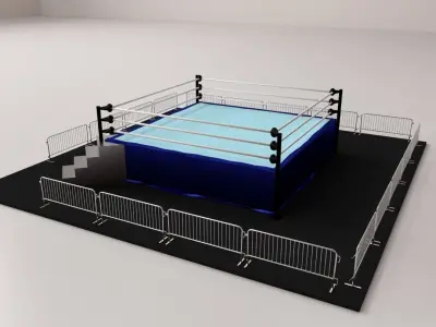 Wrestling Ring 3D model