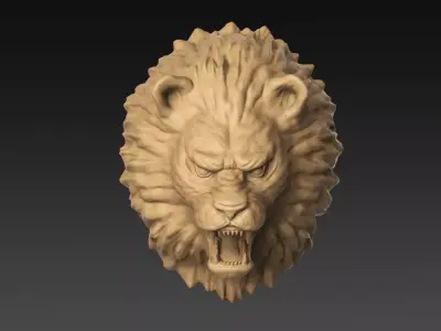 Lion Head 3D print model