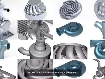 INDUSTRIAL ENGINEERING PACK 3D Model Collection