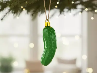 Pickle Ornament Funny Christmas Holiday Tree Decoration 3D print model