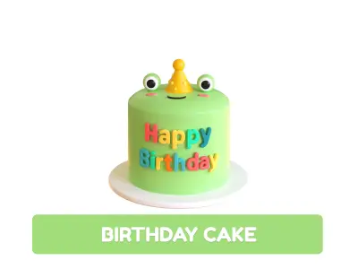 Low-Poly Birthday Cake 05 Low-poly 3D model
