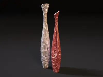 Decorative vases for dry wood 3D print model