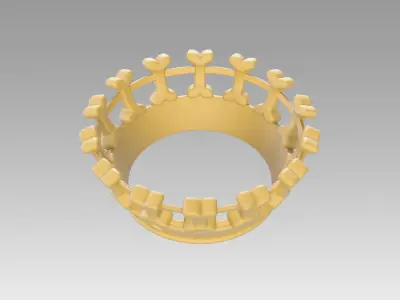 Crown for dogs king of dogs 3D print model