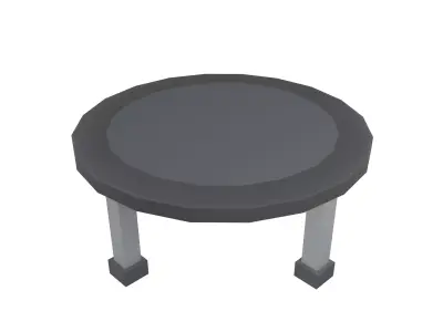 Trampoline v1 001 Low-poly 3D model