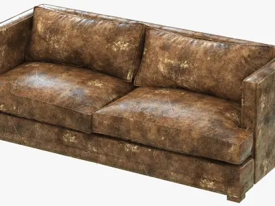 Restoration Hardware Easton Leather Sofa 3D model