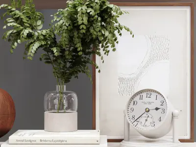 Decorative Set 216 Low-poly 3D model