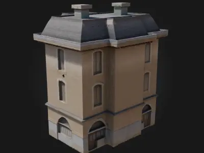 Maison de Ville  Elegant Urban Townhouse Model 3D model