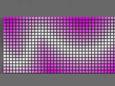 Parametric Magenta and White Colored Wall Decoration  3D model