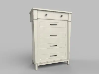 Cabinet  Low-poly 3D model