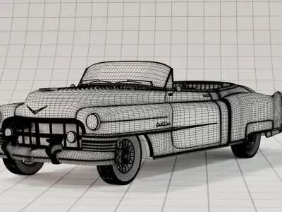Cadillac 1950 Series 62 Convertible 3D model