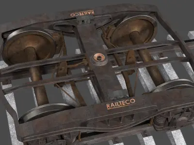 Railway Bogie 3D model