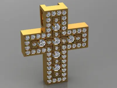 Cross 05 pendant 3D print model