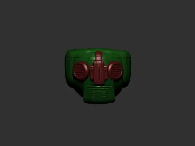helmet high poly sculpt 3d printable ver 7 3D model 3D model