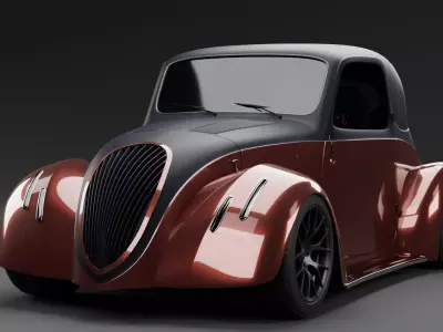 Fiat 500 Topolino 1936 - Modified 3D model
