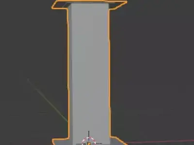 structural column Low-poly 3D model