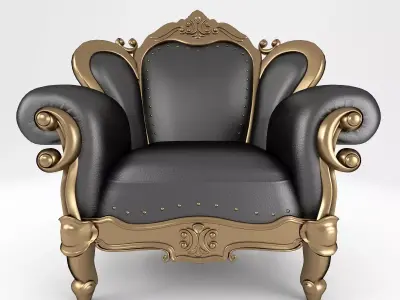 Luxury Armchair 158 3D model