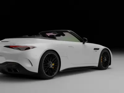 Mercedes amg SL roadster 2023 Low-poly 3D model
