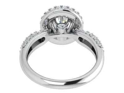 Round Halo Ring 3626 3D print model