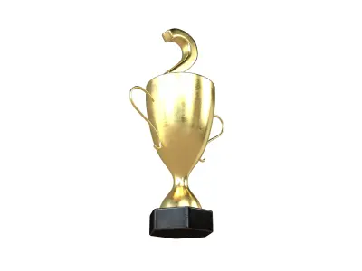 Trophy v5 001 Low-poly 3D model