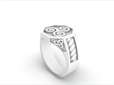 Celtic ring 3D print model