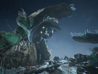 Ancient Cavern Set II - Unreal Engine Asset Pack Low-poly 3D model