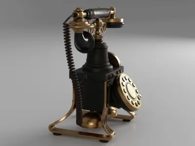 Antique Telephone 3D model