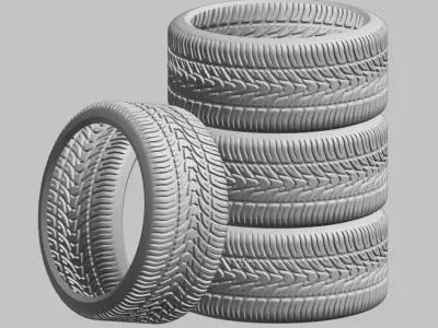 Sport Tire Print Ready 3D print model