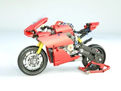 LEGO motorcycle V4 3D model