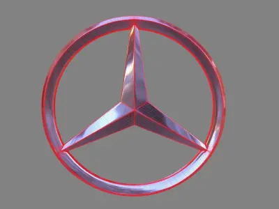 Mercedes Logo 3D model get