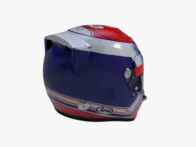 Gasly helmet 2019 Low-poly 3D model