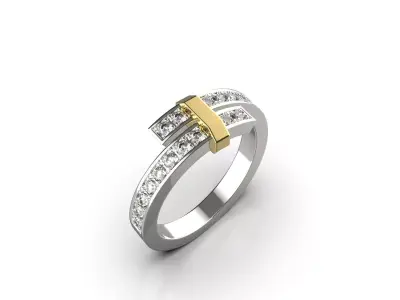 Tiffany Ring 002 3d Model 3D print model