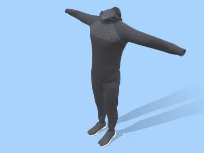 Sportswear for man 3D model